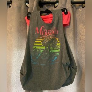 Disney The Little Mermaid Junior’s Muscle Tank with Bandu Top- Size S